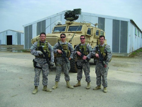 Staff Sergeant Craig Maniscalco (second from left) joined the US military in 2005. PHOTO COURTESY CRAIG MANISCALCO