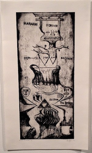 'Release the Kraken,' an etching collaboration by all three student-artists. EMMA KIKULIS/THE VARSITY