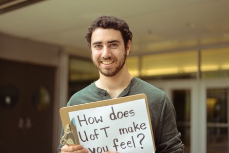 David Fishbayn, co-founder of the "How does U of T make you feel?" project. HUANG HUANG/ THE VARSITY