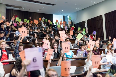 Students voted to ratify the UTSU election results. Nathan Chan/The Varsity