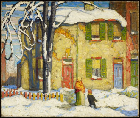 Old Houses, Toronto, Winter. 1919. COURTESY OF THE AGO