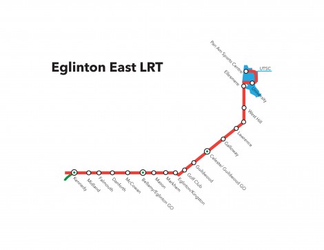 The Eglinton East LRT. VANESSA WANG/THE VARSITY