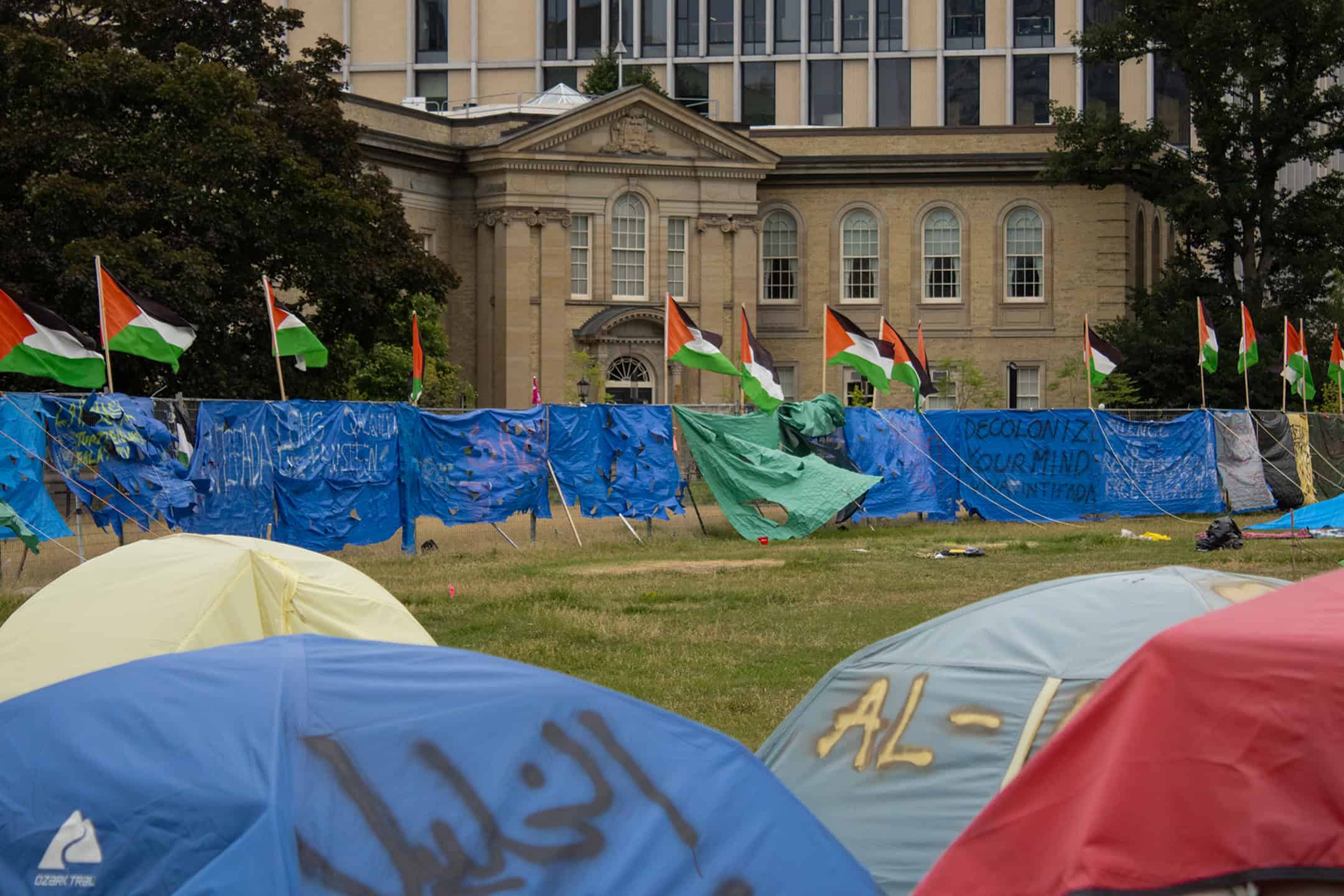 Protesters clear out encampment after securing amnesty. KAISA KASEKAMP/THE VARSITY